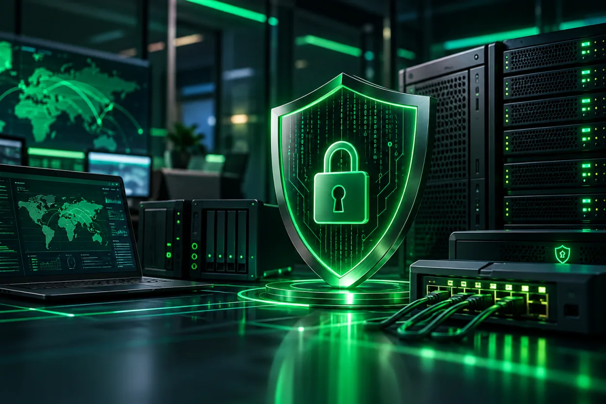Immagine tecnologica delle infrastrutture e della protezione informatica